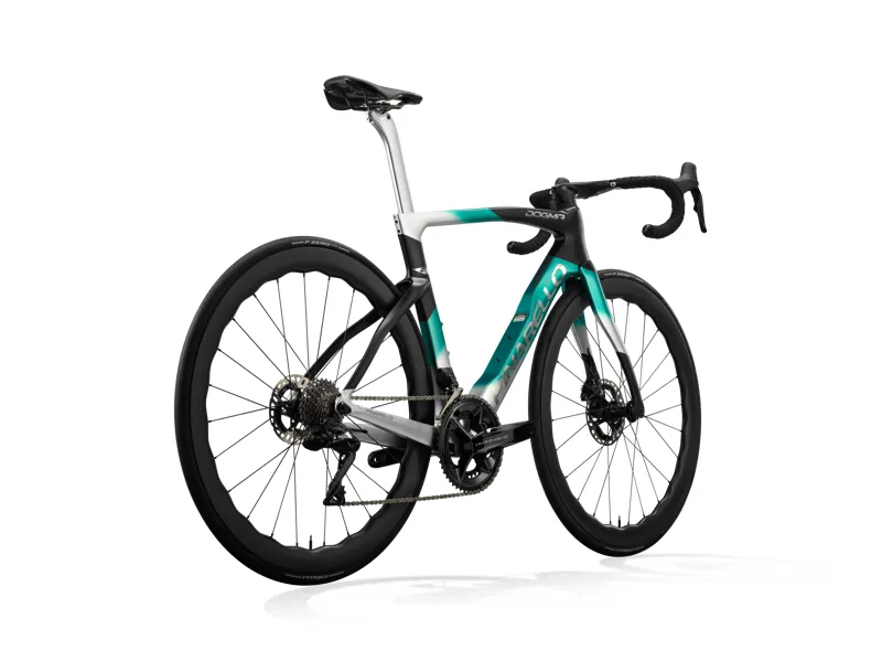 Pinarello Dogma F Disc Nebula Green Silver Carbon Road Frameset-2